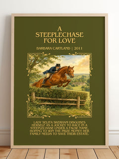 A Steeplechase For Love Minimalist Book Poster by Barbara Cartland – image 2