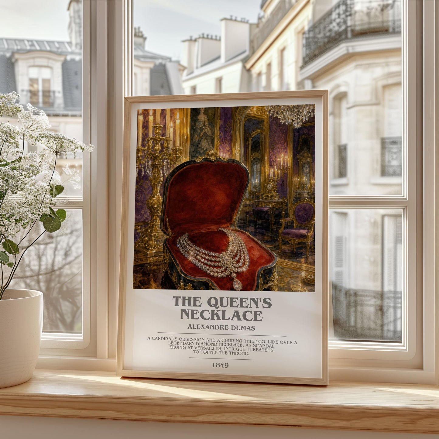 The Queen'S Necklace Bookish Wall Art by Alexandre Dumas