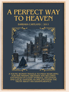 A Perfect Way To Heaven Minimalist Book Poster by Barbara Cartland – image 1