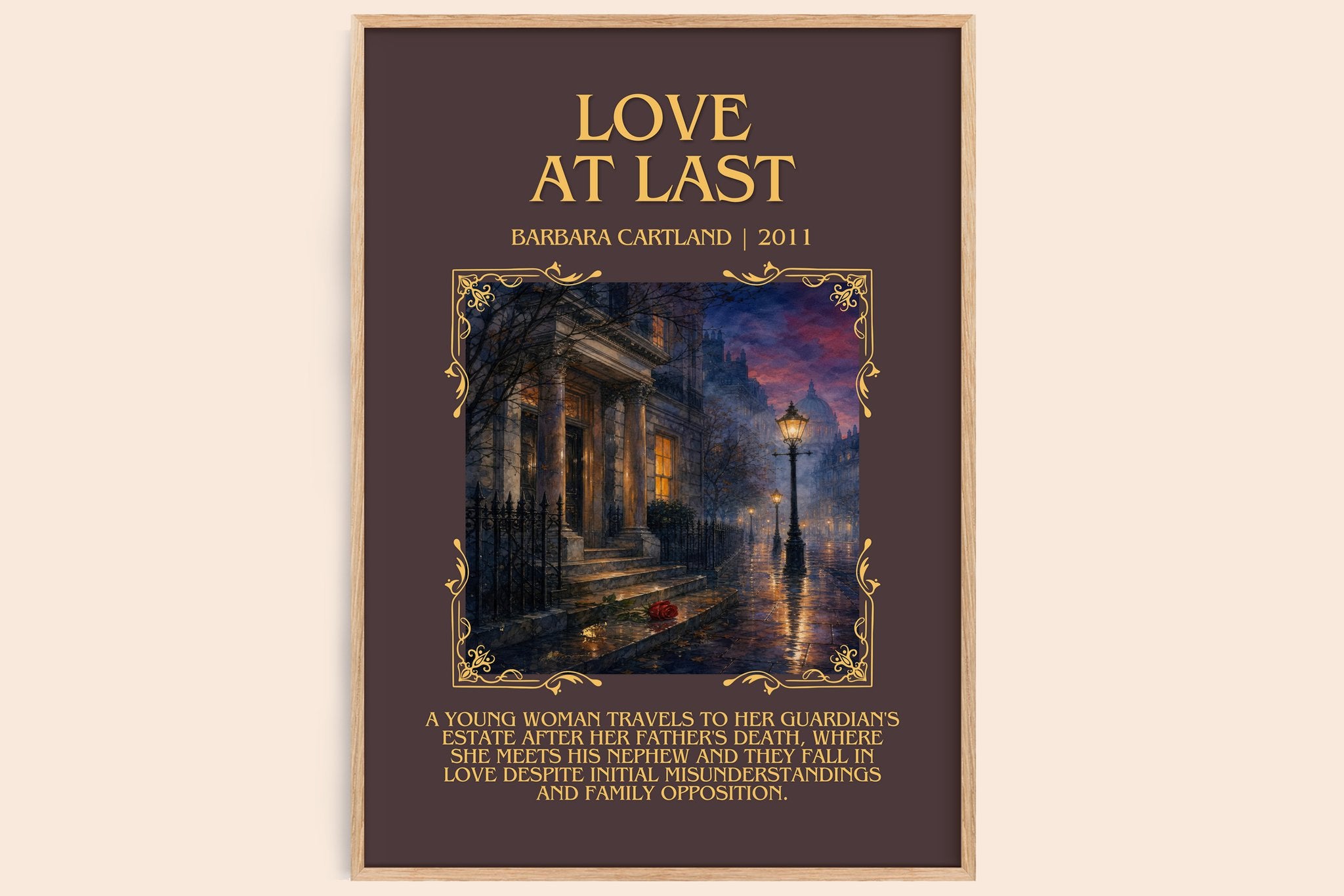 Love At Last Minimalist Book Poster by Barbara Cartland