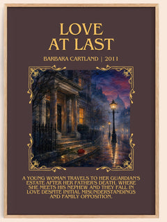 Love At Last Minimalist Book Poster by Barbara Cartland – image 1