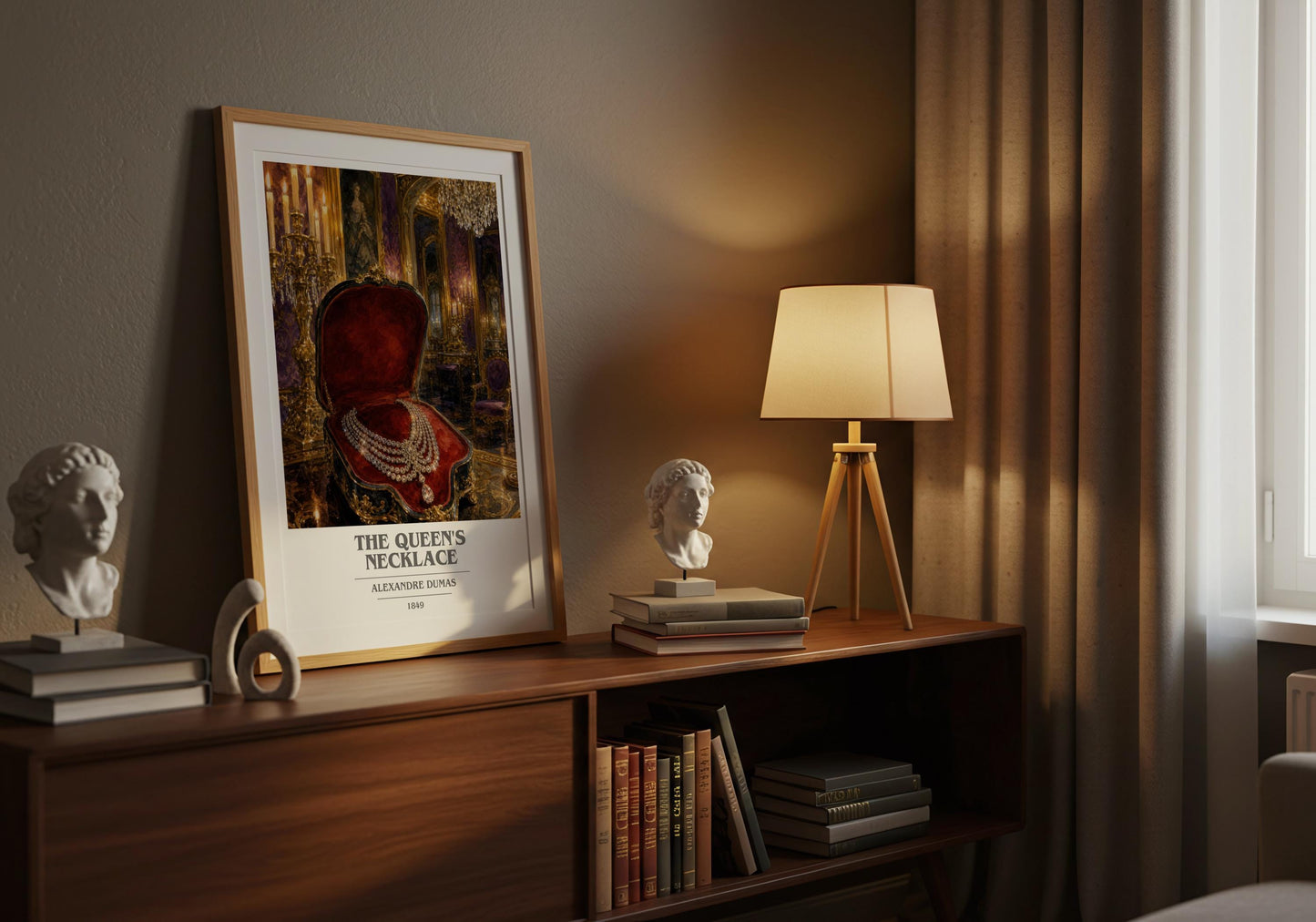 The Queen'S Necklace Book Cover Poster by Alexandre Dumas