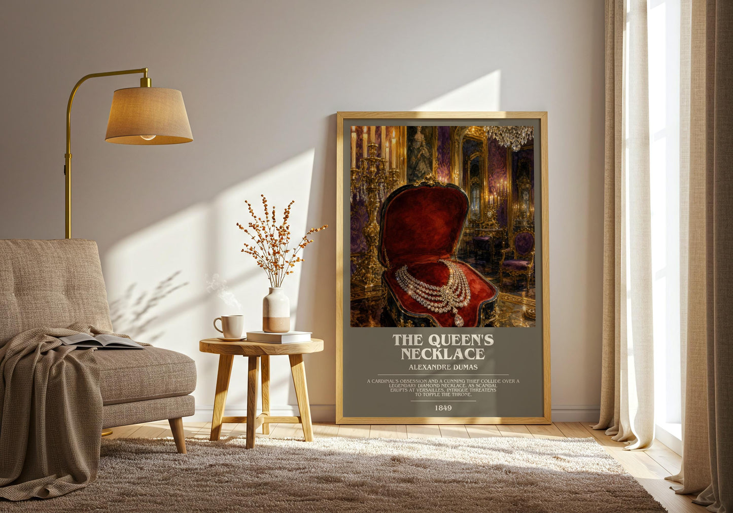 The Queen'S Necklace Bookish Wall Art by Alexandre Dumas