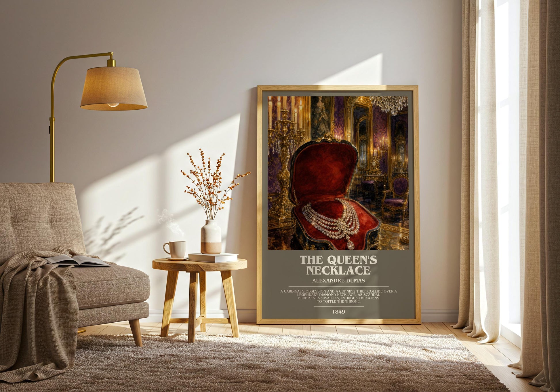 The Queen'S Necklace Bookish Wall Art by Alexandre Dumas