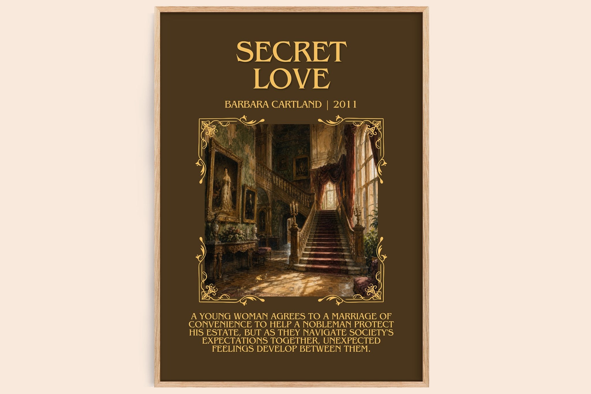 Secret Love Minimalist Book Poster by Barbara Cartland