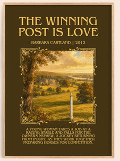 The Winning Post Is Love Minimalist Book Poster by Barbara Cartland – image 1