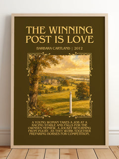 The Winning Post Is Love Minimalist Book Poster by Barbara Cartland – image 2