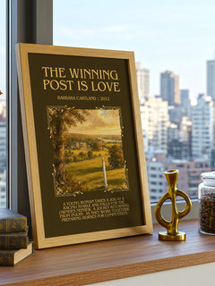 The Winning Post Is Love Minimalist Book Poster by Barbara Cartland – image 3