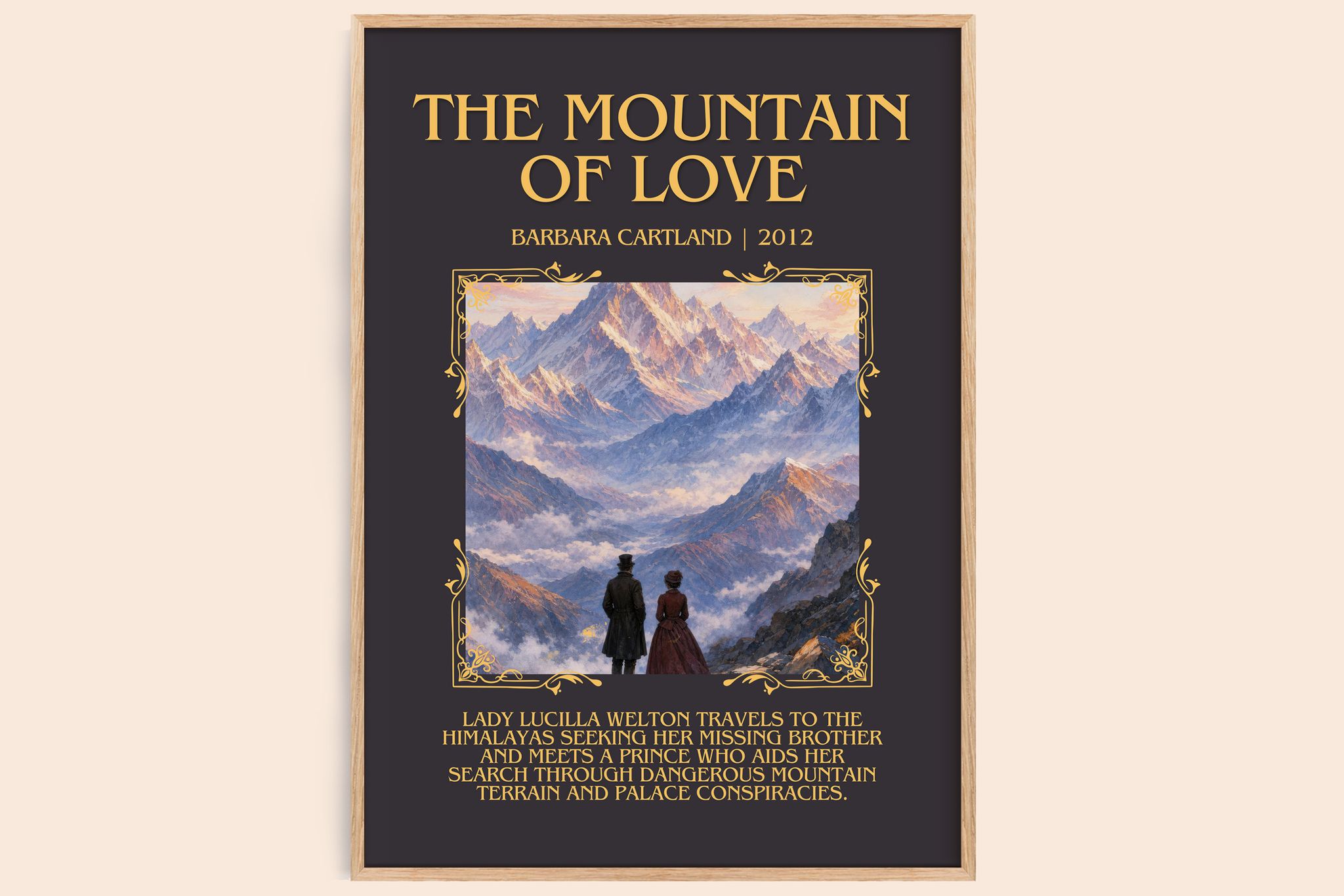 The Mountain Of Love Minimalist Book Poster by Barbara Cartland