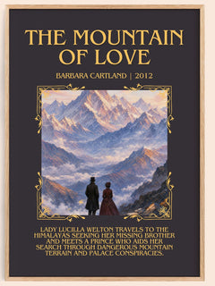 The Mountain Of Love Minimalist Book Poster by Barbara Cartland – image 1