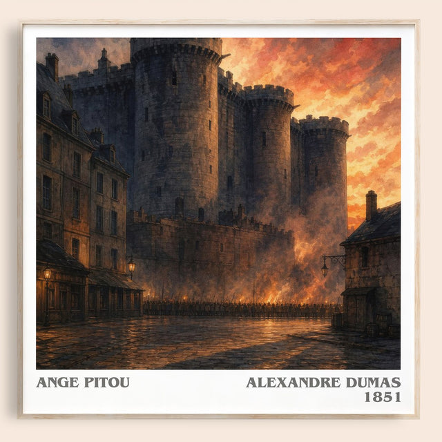 Ange Pitou Literary Art Print by Alexandre Dumas