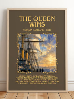 The Queen Wins Minimalist Book Poster by Barbara Cartland – image 2