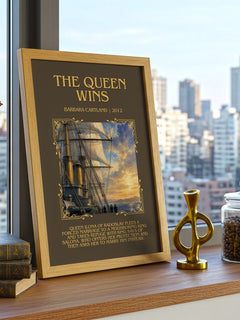 The Queen Wins Minimalist Book Poster by Barbara Cartland – image 3