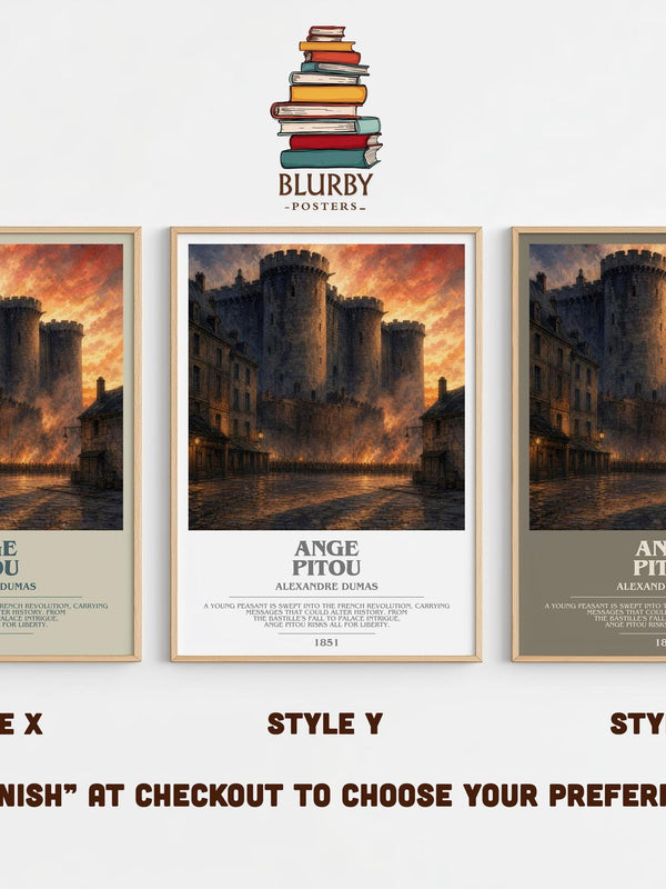 Ange Pitou Bookish Wall Art by Alexandre Dumas