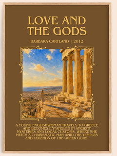 Love And The Gods Minimalist Book Poster by Barbara Cartland – image 1