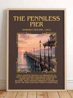 The Penniless Pier Minimalist Book Poster by Barbara Cartland – image 2