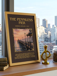 The Penniless Pier Minimalist Book Poster by Barbara Cartland – image 3