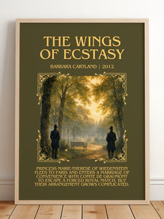 The Wings Of Ecstasy Minimalist Book Poster by Barbara Cartland – image 2