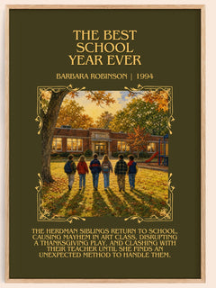 The Best School Year Ever Minimalist Book Poster by Barbara Robinson – image 1