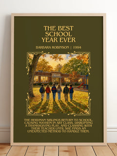 The Best School Year Ever Minimalist Book Poster by Barbara Robinson – image 2