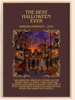 The Best Halloween Ever Minimalist Book Poster by Barbara Robinson – image 1