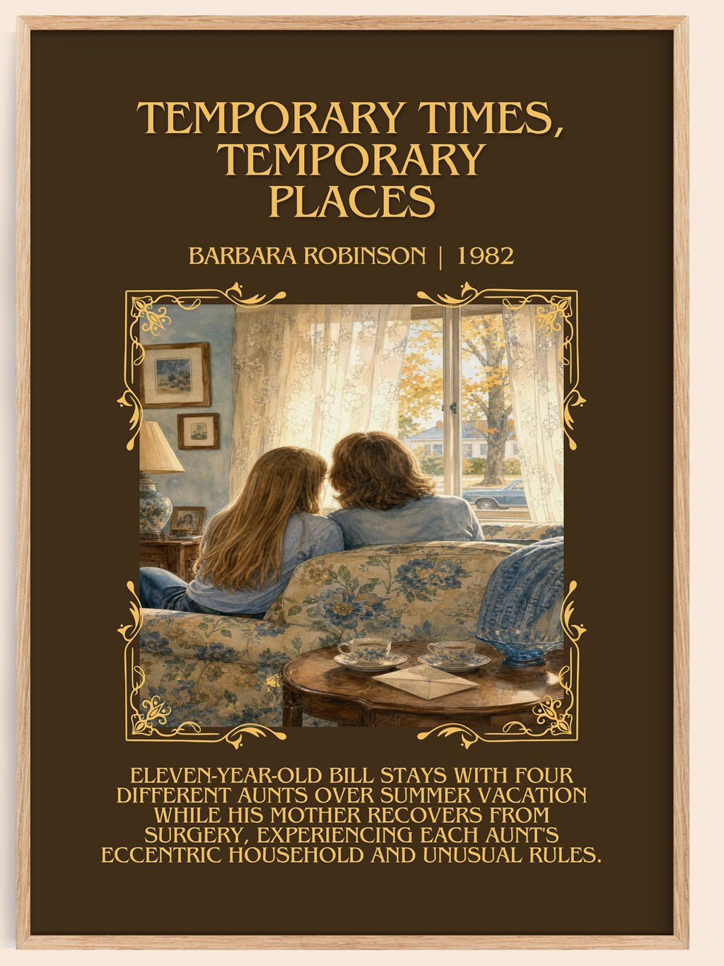 Temporary Times, Temporary Places Minimalist Book Poster – book poster