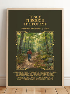 Trace Through The Forest Minimalist Book Poster by Barbara Robinson – image 2