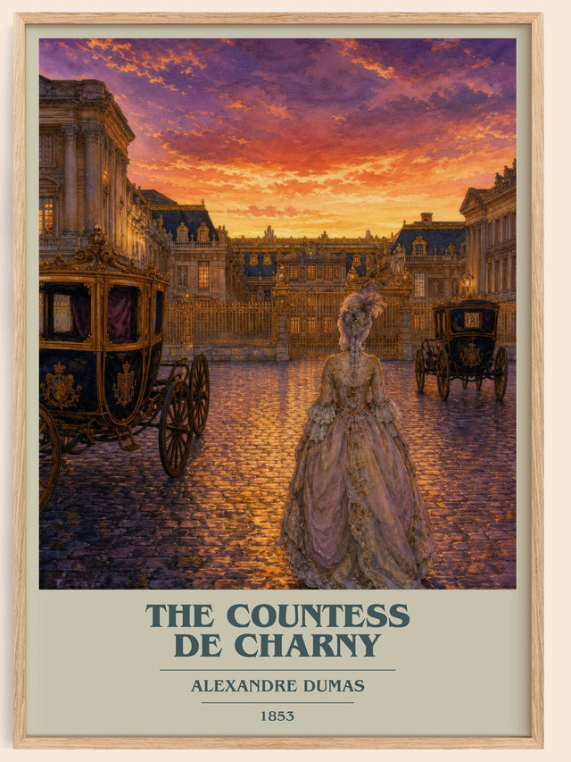 The Countess De Charny Book Cover Poster by Alexandre Dumas