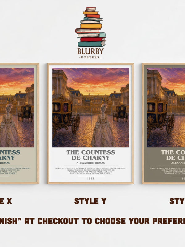 The Countess De Charny Bookish Wall Art by Alexandre Dumas