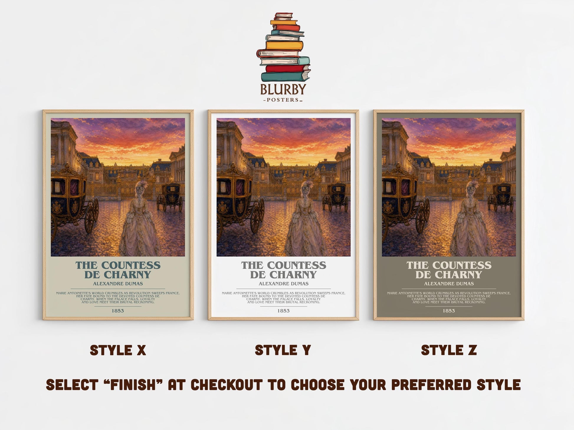 The Countess De Charny Bookish Wall Art by Alexandre Dumas