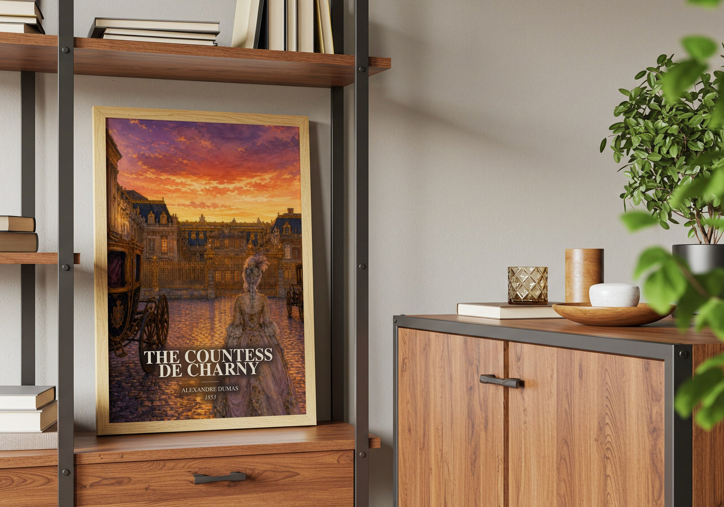 The Countess De Charny book watercolour illustration paper finish options – matte satin gloss