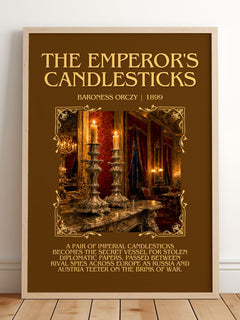 The Emperor'S Candlesticks Minimalist Book Poster by Baroness Orczy – image 2