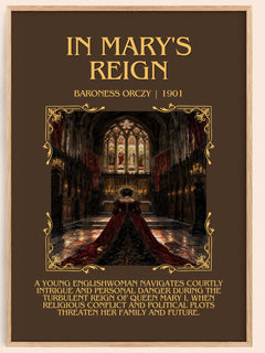 In Mary'S Reign Minimalist Book Poster by Baroness Orczy – image 1