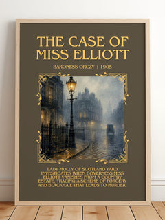 The Case Of Miss Elliott Minimalist Book Poster by Baroness Orczy – image 2