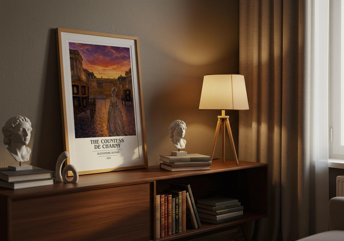 The Countess De Charny Book Cover Poster by Alexandre Dumas