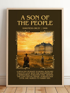 A Son Of The People Minimalist Book Poster by Baroness Orczy – image 2