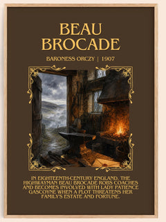 Beau Brocade Minimalist Book Poster by Baroness Orczy – image 1