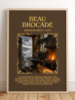 Beau Brocade Minimalist Book Poster by Baroness Orczy – image 2