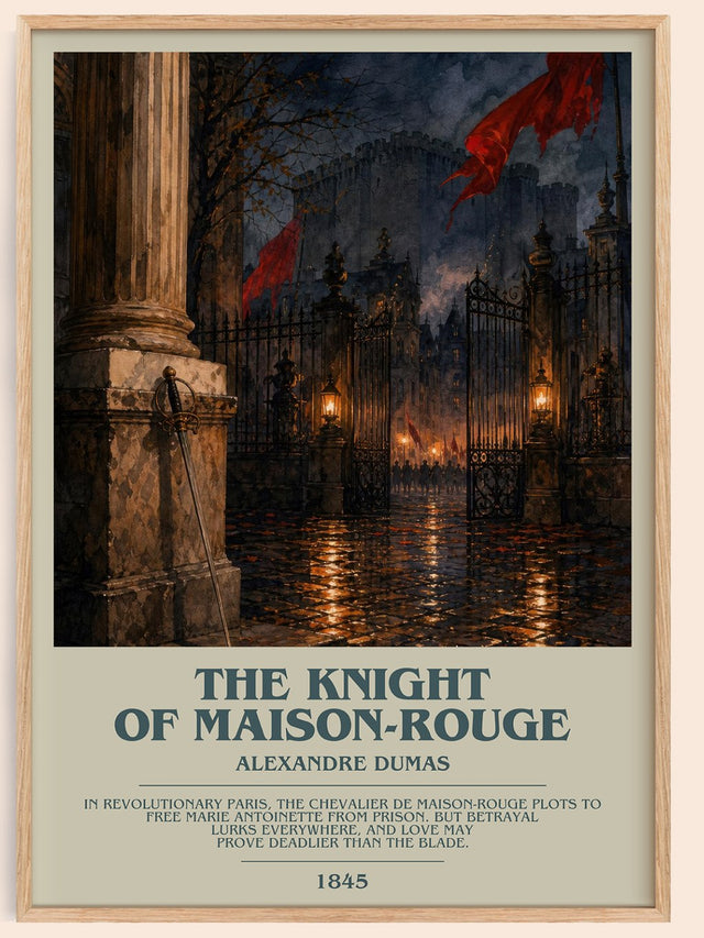 The Knight Of Maison-Rouge Bookish Wall Art by Alexandre Dumas