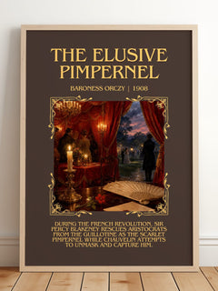The Elusive Pimpernel Minimalist Book Poster by Baroness Orczy – image 2