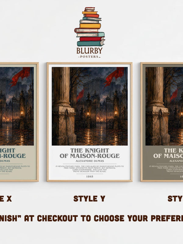 The Knight Of Maison-Rouge Bookish Wall Art by Alexandre Dumas