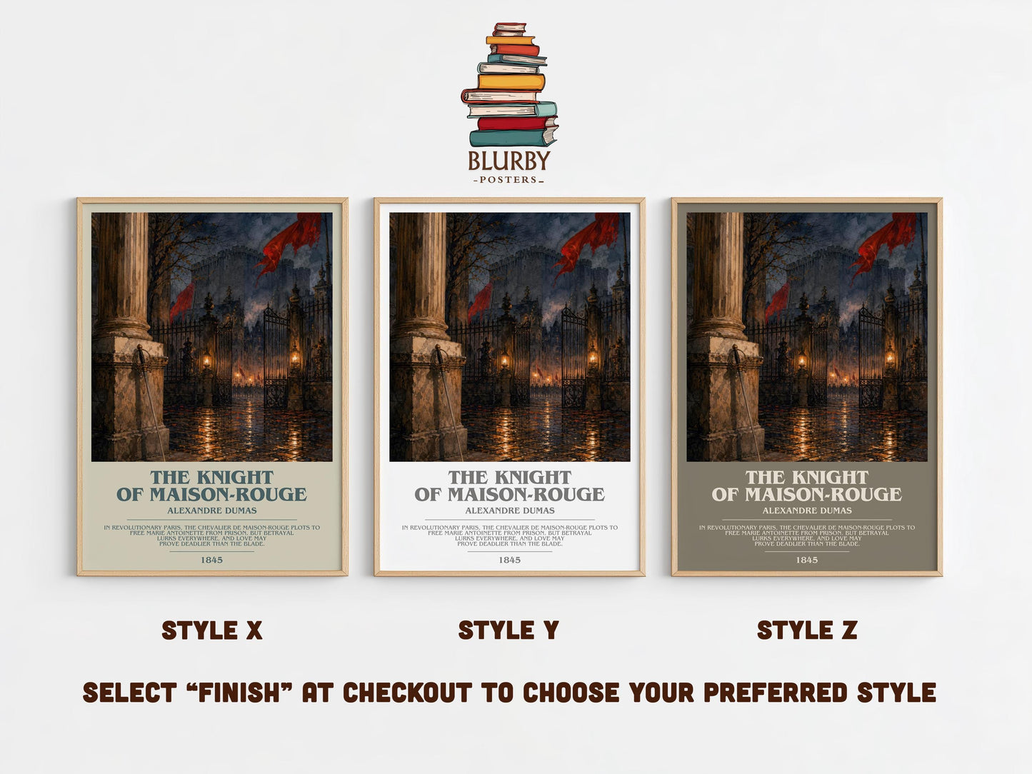 The Knight Of Maison-Rouge Bookish Wall Art by Alexandre Dumas
