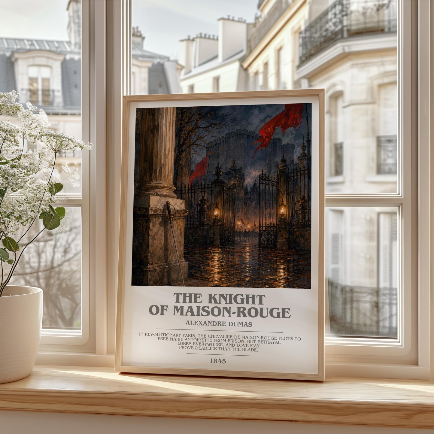 The Knight Of Maison-Rouge Bookish Wall Art by Alexandre Dumas