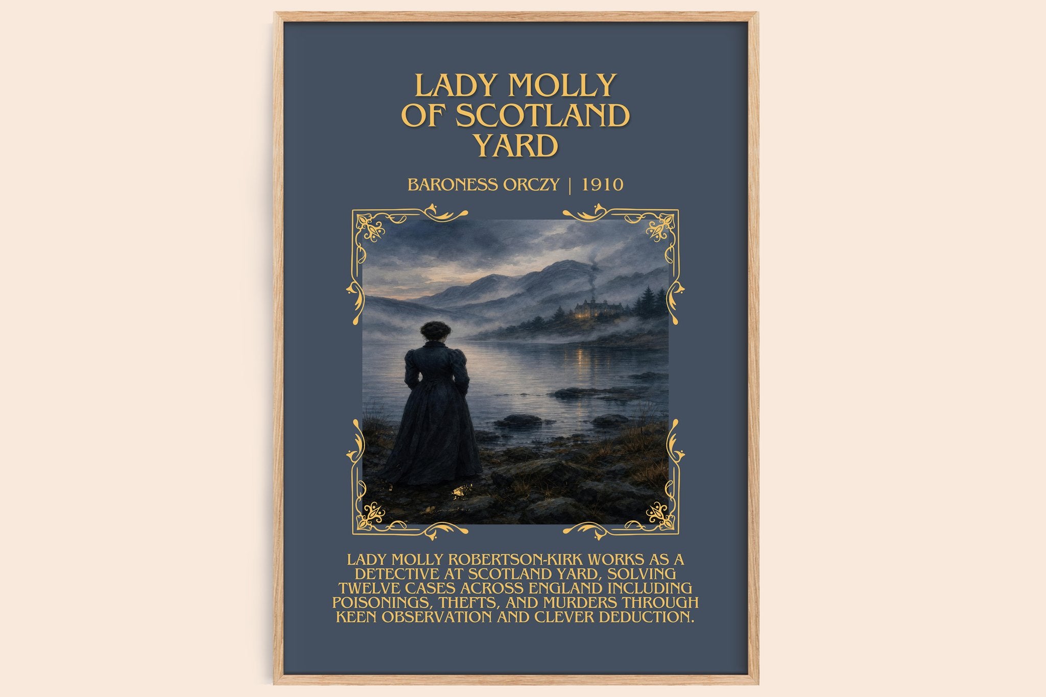 Lady Molly Of Scotland Yard Minimalist Book Poster by Baroness Orczy