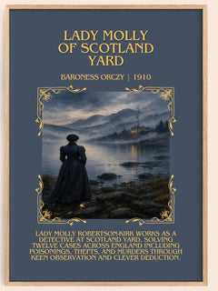 Lady Molly Of Scotland Yard Minimalist Book Poster by Baroness Orczy – image 1