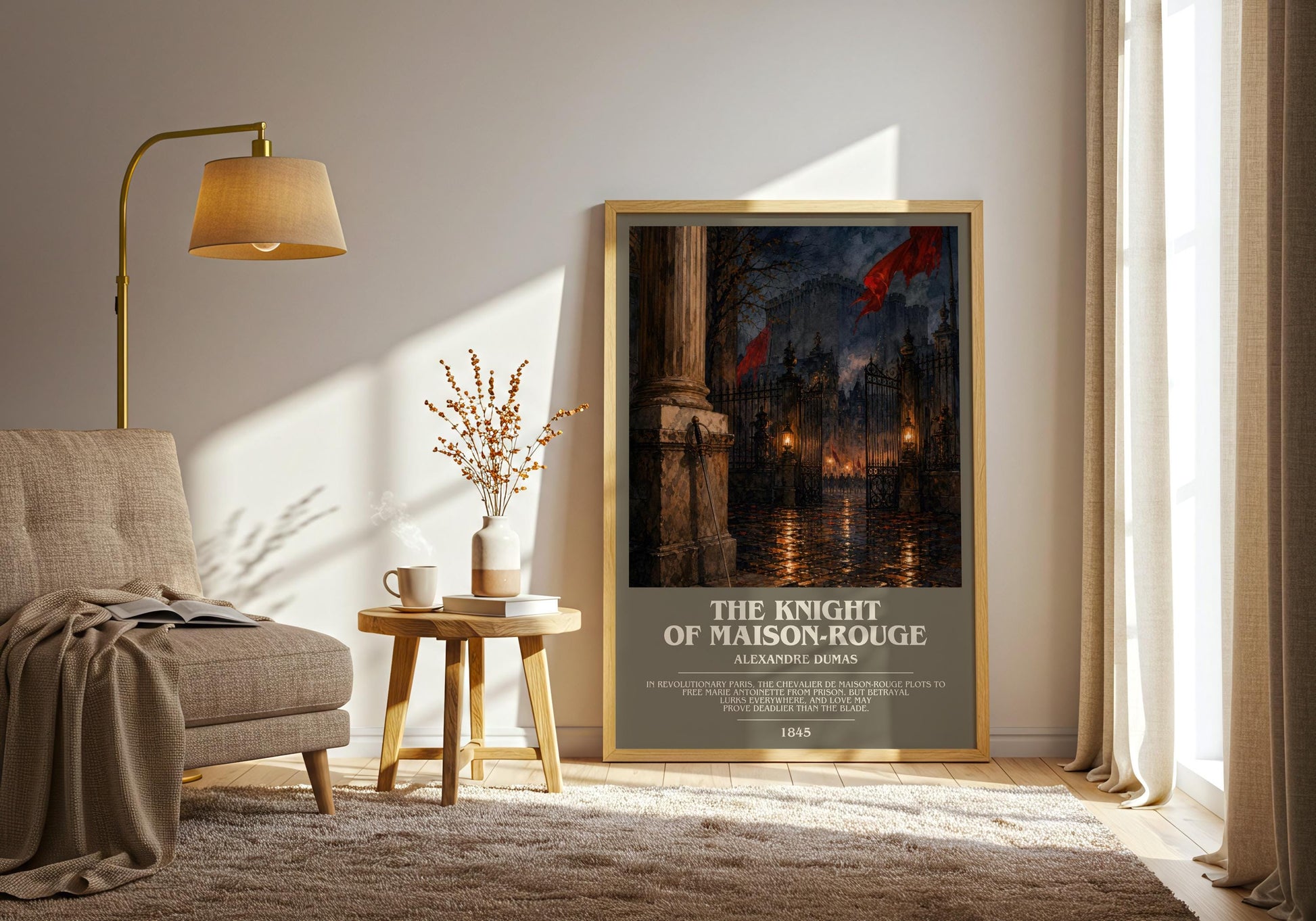 The Knight Of Maison-Rouge Bookish Wall Art by Alexandre Dumas