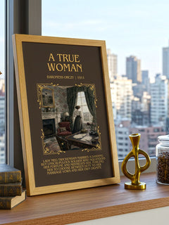 A True Woman Minimalist Book Poster by Baroness Orczy – image 3