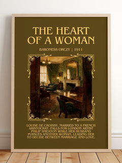 The Heart Of A Woman Minimalist Book Poster by Baroness Orczy – image 2