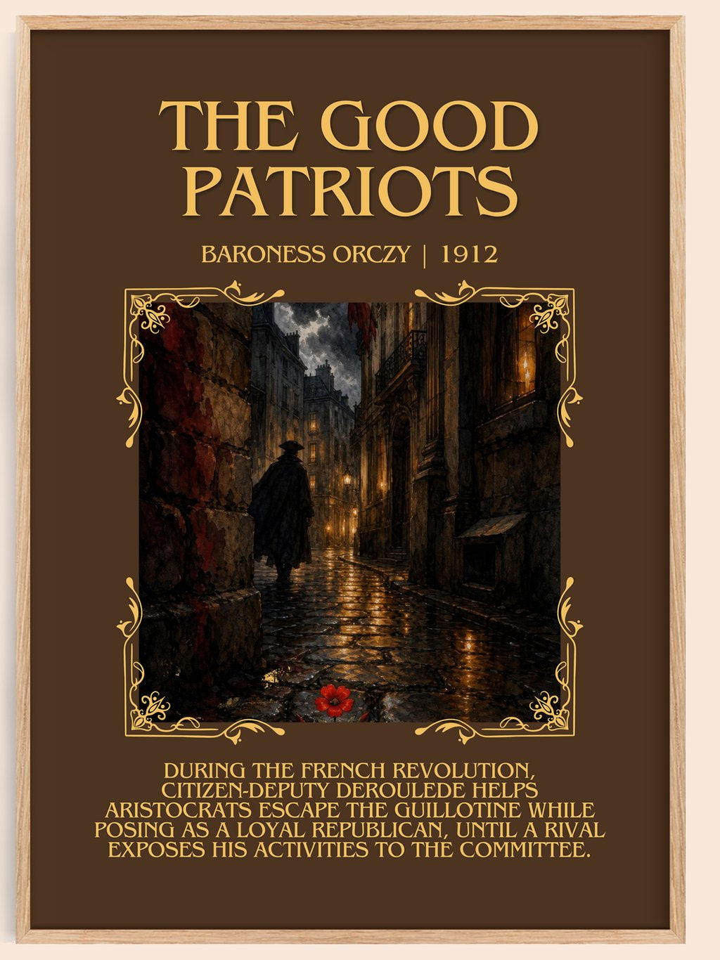 The Good Patriots Minimalist Book Poster by Baroness Orczy – book poster