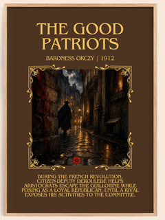 The Good Patriots Minimalist Book Poster by Baroness Orczy – image 1